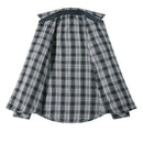 Mens Flannel Plaid Striped Button Shirt Tactical Retro Western Shirt Streetwear