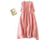 Double layered Embroidery Casual Loose Women Summer Spring Holiday Seaside Clothing