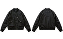 Vintage Baseball Bomber Jacket Men Streetwear Casual Solid Cargo Military Flight Coats Tactical Outwear