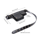 Punk Motorcycle Style Waist Bag Retro Outdoor Sports Adjustable Belt Bag Fanny Pack