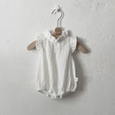 Summer Baby Bodysuit Ruffle Girls One Piece Linen Newborn Clothes
