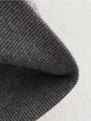 Women Grey Bomber Jacket Long Sleeve Zipper Female Autumn Winter Loose Casual Coats