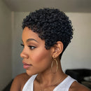 Pixie Cut Wigs Human Hair Wig For Black Women Short Afro Kinky Curly Machine Made Wigs