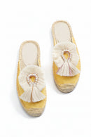 Women's Slippers Espadrilles Fluffy Ball Mule Slides Shoes Outside Spring women sandals