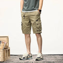 Summer Mens Cargo Tactical Short Pants Multi-pocket Shorts Men Oversize Clothing Casual Jogger Outdoor Khaki Pants