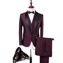 Men Suit Wedding Suits For Men Shawl Collar Slim Fit Burgundy Suit Mens Royal Blue Tuxedo