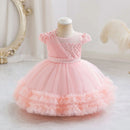 Puffy Tulle Baby Girls Party Dresses for Occasion Kids Dress Newborn Girl Clothes