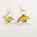 Handmade Rainbow Cloud Pendant Finished Cartoon Keychain DIY Small Personalized Bag Decora Friend Gift