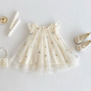 Girls Embroidered Dress Summer Baby Flying Sleeve Dress Children's Stylish Summer Princess Dress