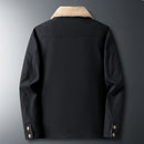 Winter Men Warm Fleece Casual Jacket Parka Coat Male Windbreaker Outdoor Overcoat Jacket