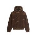 Men's Cotton Coats Hooded Faux Fur Metal Single Breasted Loose Solid Male Winter Jackets