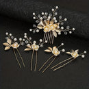 Crystal Luxury Hair Sweet Romantic Women Bride Wedding Accessories Jewelry Hair Clip Hair Comb Set