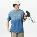 Men Gradient Washed Summer Loose Casual T-shirts Streetwear Oversize T Shirt