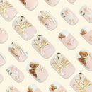 Press on Nails Butterfly Coffin Fake Nails Butterfly Flower Acrylic Nails False Nail Full Cover Press on Nails