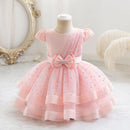 Sparkling Baby Girls Princess Dress Striped Summer Christmas Wedding 6M-4 Years