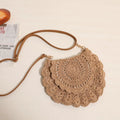 Woven Women's Crossbody Bag Retro Hollow Out Ladies Straw Shoulder Bag Vacation Female Beach Handbags Pouch