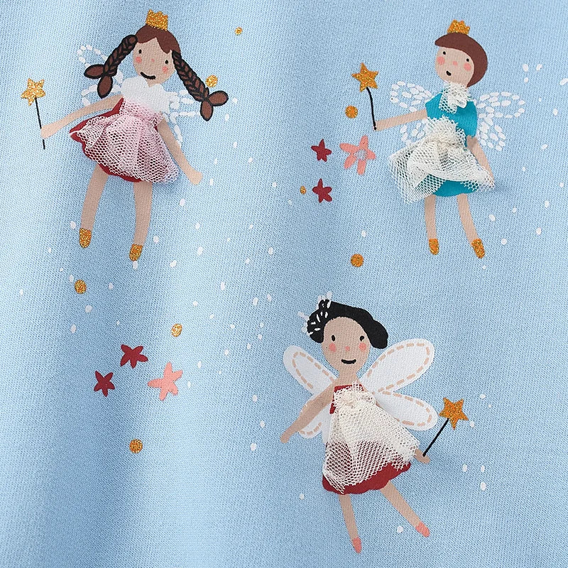 Autumn Kids Clothes Girls Sweatshirt Fairy Tops Cotton Kids Hoodies Children's Clothing