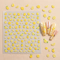 Embossed Lemon Nail Art Summer Fruit Designs Nail Decals Long Lasting DIY Manicure Nails Decor