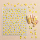 Embossed Lemon Nail Art Summer Fruit Designs Nail Decals Long Lasting DIY Manicure Nails Decor