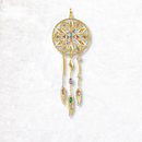 Pendant Dreamcatcher Summer Jewelry Golden S925 Sterling Silver Gift For Women