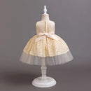 Baby Girl Dress Beading Embroidery Infant White Birthday Party Dresses Toddler Kids Wedding Prom Gown