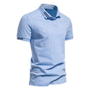 Cotton Men's Polo Shirts Casual Solid Short Sleeve Polo Shirts for Men Summer Clothing Men