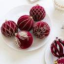 Christmas Tree Ball Decoration Red Velvet Christmas Tree Atmosphere Decoration Props