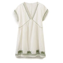 Summer Women Casual Loose Floral Embroidered Short Dress