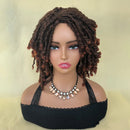Bob Braided Wig Synthetic Faux Locs Crochet Twist Braiding Wig Dreadlocks Short Wigs For Women