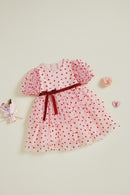 1-5Years Toddler Baby Girls Heart Dress Valentine's Day Princess Party Dress