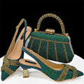 Lastest Italian Design Ladies Shoes with Matching Shoes and Bag Set