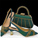Lastest Italian Design Ladies Shoes with Matching Shoes and Bag Set