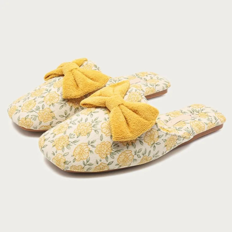 Slippers Women Design Flat Slippers Winter Comfortable Lightweight Warm Home Cotton Slippers