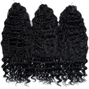22 Inch Deep Wave Crochet Hair Ombre Brown Blonde Water Wave Braiding Hair Extensions for Women Daily Use