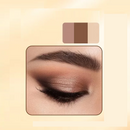 Three-Color Eyeshadow Stick,Eyeshadow Stick, Waterproof and Long-Lasting Pearlescent Metallic Eyeshadow