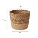 Natural Woven Flower Basket Straw Wicker Planter Storage Baskets Large Capacity Pots for Family Friend Neighbor Gift