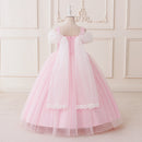 Sleeping Beauty Princess Cosplay Girls Dress Carnival Sequin Party Dress Birthday Wedding Prom Gown