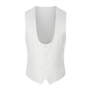 White Jacquard Dress Three-piece Groom Dress Big Size Explosion Four Seasons Men Suits 3 Piece