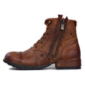 Genuine Leather Men Shoes Handmade Ankle Boots Boots Classic Shoes Motorcycle Men Boots