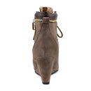 Winter Women snow Boots Round Toe Wedge Ankle Boots For Women Shoes High Heels Women Motorcycle