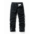 Black cargo pants on a white background, Obroi
