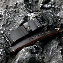 Suitable For Handmade Italian Patent Leather Strap Tough Style Black Apple Watch Ultra