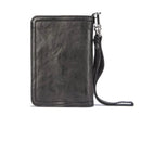 Genuine Leather Men Wallet Clutch Purse Male Bifold Money Clips with Hasp Card Wallet Short
