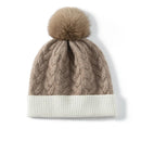 Natural Cashmere Winter Hat for Women Female Cashmere Knitted Beanies Cap hat Thicken Skullies Beanies