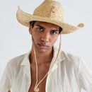 Handmade Ladies Crochet Natural Nature Straw Bucket Hat Spring Summer Beach Panama Fedoras Caps