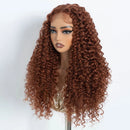 Wigs For Women 30 Inch Omber Brown Blonde Ginger Lace Wigs With Baby Hair Cosplay Wigs