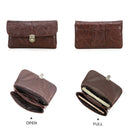 Genuine Leather Waist Phone Bag for Men Full Grain Leather Waist Pack 6.9" Phone Pouch for iPhone 16 Pro Max