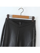 Straight Sexy V-Waist Pants Women Autumn Winter Streetwear Loose Casual Trousers Female