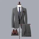 Men British Slim Formal Classic Gentleman Blazer Male Solid Casual Suits