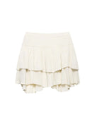 Summer Women's Stacked Decorative Mini Skirt Office Skirt Casual Elegant Party Short Skirts Female